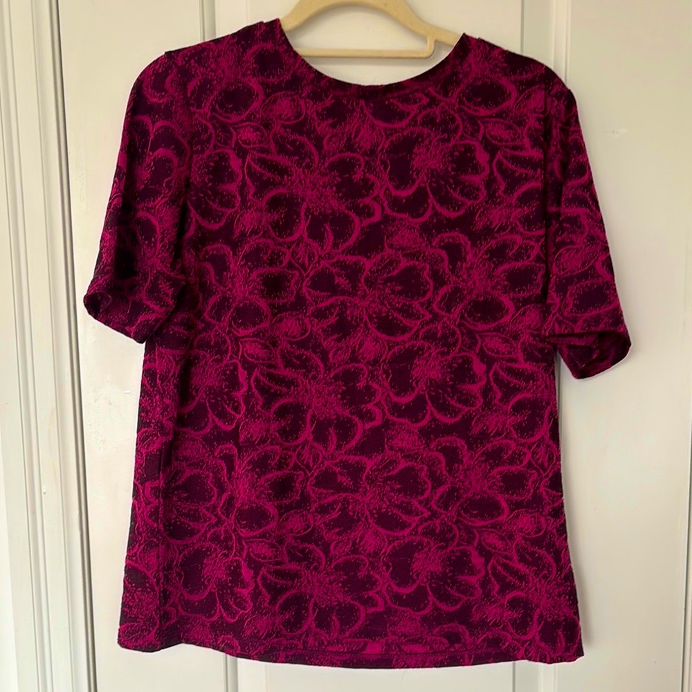 Zara Red and Black Boxy T-Shirt